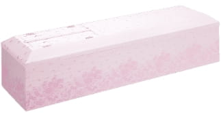 桐生織二丁桜色花柄